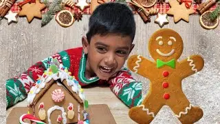 Gingerbread house making video|Christmas craft for kids|Gingerbread Man@GalattaFamilyCanada