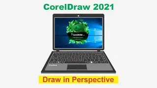 CorelDRaw 2021 - Draw in Perspective (One Point Plan)