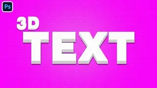 How to Make 3D Text in Photoshop | Photoshop Tutorial