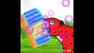 Fun color play with Cenozoic animals #Shorts ㅣColor play, Learn ColorsㅣCoCosToy