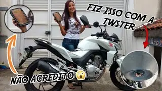 Coloquei uma Arruela no Escape e Tirei o Filtro da Cb Twister
