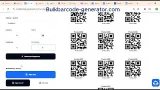 Bulk QR Code Generator from Excel | Create 50,000 QR Codes Instantly (Free Tool Export ZIP PDF print