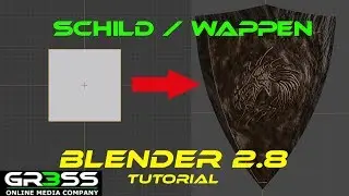 BLENDER 2.8 Tutorial  - Objekte modellieren Wappen oder Schild erstellen