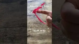 EASY TUTORIAL ORIGAMI BALANCING BIRD PAPERCRAFT IDEA | HOW TO FOLD BIRD ORIGAMI | BALANCING BIRD TOY