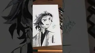 Tanjiro Kamado #demonslayer #anime #koisakura #sakuramicron #pentelgraphgear1000 #brustropaper