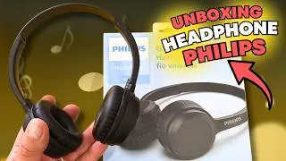 UNBOXING Headphone BLUETOOTH PHILIPS Séries 1000 (TAH1108) primeira configuração, FUNÇÕES E RECURSOS
