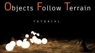 3ds max:How To Make Objects Follow The Terrain With TyFlow