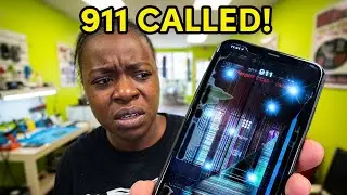 Cracked iPhone started calling 911 😰I can’t believe this happened 😱 