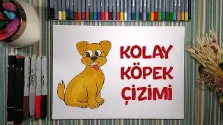 Kolay Köpek Çizimi | Çizme ve Boyama | Çocuklar İçin Resim Çizme