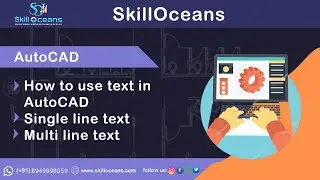 How to use  multi line text and single line text in AutoCAD