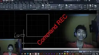 Command REC (Rectangle)  auto cad
