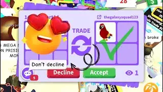 NO WAY 😱 I GOT A NO POTION PARROT 🦜😍 FOR THIS OFFER ONLY! 😵 THEY WANTED IT! 😲 Adopt Me - Roblox