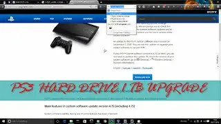 PS3 Slim Upgrading HDD To 1 TB