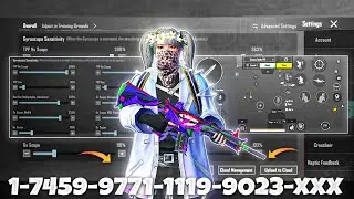 NEW UPDATE 3.8🔥BEST SENSITIVITY CODE + CONTROL SETTINGS BGMI/PUBG MOBILE