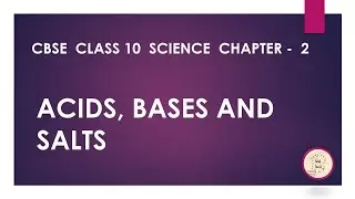 Acids, Bases and Salts | Class 10 | SCIENCE | Chapter 2 | CBSE | in Tamil