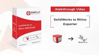 How to export SolidWorks model to Rhino | SolidWorks to Rhino Exporter Walkthrough