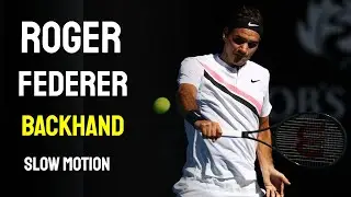 Roger Federer Slow Motion Backhand