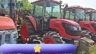Kubota M954KQ 4wd 4x4 mini farm tractors agriculture machinery with cab made in Japan