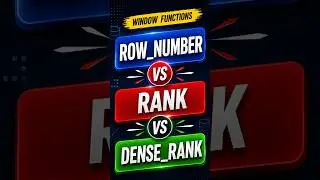 Episode 1 - ROW_NUMBER vs RANK vs DENSE_RANK in SQL Server | Real Examples