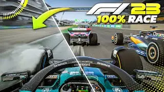 F1 23 GAMEPLAY: NEW Silverstone 100% Race with Dynamic Weather (Dry ➡ Wet ➡ Dry)