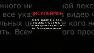 Будущий дисклеймер для видео 
