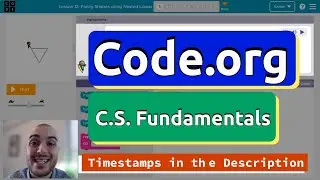 Code.org Course E Lesson 7 Fancy Shapes using Nested Loops | Answers Explained