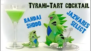 Tyrani-Tart Cocktail + Tyranitar Jazwares Select vs. Bandai Shodo Pokemon figure review