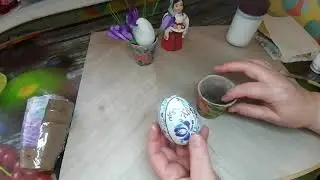Ведерко-подставка.Пасхальный декор.