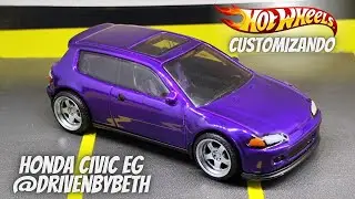 Honda Civic EG - Hot Wheels Custom @drivenbybeth