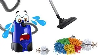 Funny kids vs vacuum cleaner. Vacuum cleaner in REAL life. Video for kids