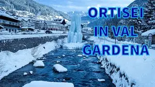 Ortisei  in Val Gardena, Alto Adige Italia. Ортизеи в Валь-Гардене , Италия.