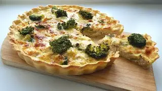 Киш с курицей и брокколи😍сытный вкусный пирог😍 Chicken broccoli pie