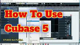 How To Use Cubase 5 । Cubase 5 Tutorial Hindi । Cubase 5 Basic । Studio Ka Funda
