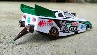 Hot Wheels Papercraft | Model Mustang Top Fuel Funny Car