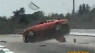 Insane Car Crash On The Race Track Roll N Crash
