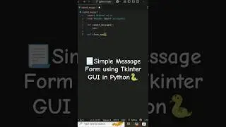 📝Build a Simple Message Form in 