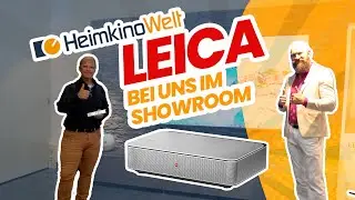 Leica zu Besuch bei uns im Showroom! HeimkinoWelt und der Leica Cine 1 Laser TV