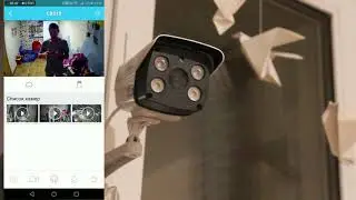 Демонстрация работы Прожектора, Сирены, Микрофона IP камеры VstarCam C8813 и C8818