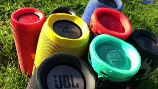 8 JBL Speakers connected together! 100% VOLUME (JBL CONNECT+) BASS TEST!!! PERFECT FOCUS!!!