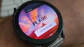 Galaxy Watch Threejs Post processing running Lens Flare @60FPS
