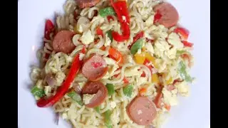 How to make simple delicious stir fry noodles with vegetables | Indomie Instant noodle recipe