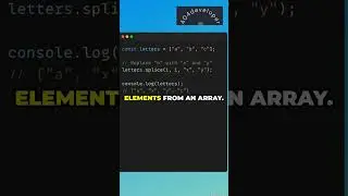 Master the JavaScript splice() Method in 60 Seconds! 🚀 | 