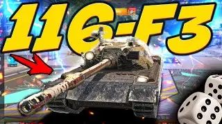 💥СМОТР 116-F3 + РЕЖИМ 10 на 10💥РОЗЫГРЫШ🎁Стрим Tanks Blitz