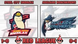 RED S3 W2: Steel City Snorlax vs Adelaide Honchcrows