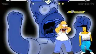 MUGEN Franko (me) vs Cheap Homer Type (AI)