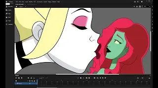 When a Giant Clown Woman Loves a Tiny Plant Lady...They Kiss