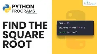 Find & Calculate Square Root Program in Python | Python Program (HINDI)