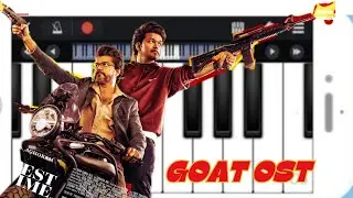 GOAT OST  |  GOAT All Bgms | Easy Piano Tutorial | Thalapathy Vijay | Yuvan