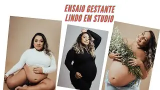 Meu ensaio gestante no studio- Fiz fotos Lindas e Nua 