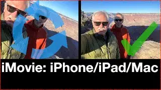 Straighten clips, level horizon - iMovie iPad/iPhone/Mac